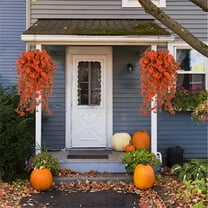 Fall Decor Silk Trumpet Vine,1 Pack 30 Inch Morning Glory Faux Flowers Fall Garland for Thanksgiving & Halloween Home, & Office Decor