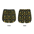 thumbnail image 5 of Lsque Pineapple Printed Women's Running Shorts with Liner Pockets,Elastic Quick Dry Workout Athletic Gym Yoga Shorts,Womens High Waist Shorts-XX-Large, 5 of 9