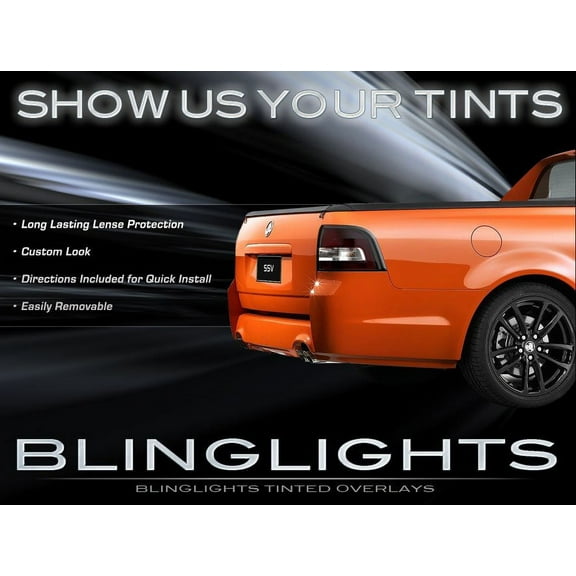 Holden Commodore Ute Tinted Tail Lamp Light Overlay Kit Smoked Film Protection