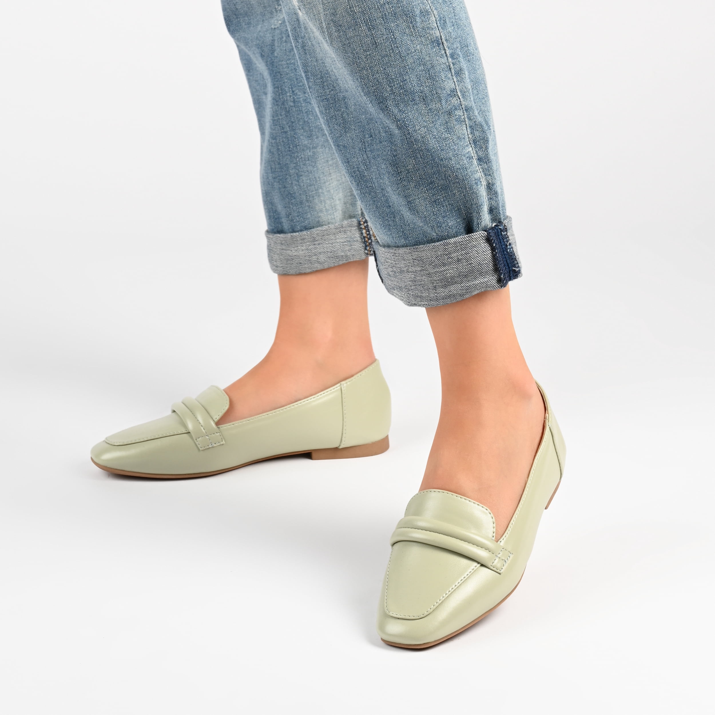 Journee Collection Womens Vidoree Tru Comfort Foam Loafer Slip On Square Toe Flats