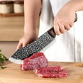 thumbnail image 5 of ZNEG 8PCS Butcher Knife Set, Hand Forged Chef Knife & Meat Cleaver Knife Set for Home, Outdoor Cooking, Camping, 5 of 10