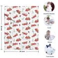 thumbnail image 4 of Red Christmas Truck Pattern Blanket,Comfortable Soft Flannel Throw Blanket,All Season,Warm Lightweight Blankets for Sofa Bed Couch Living Room Chair,30"x40", 4 of 4