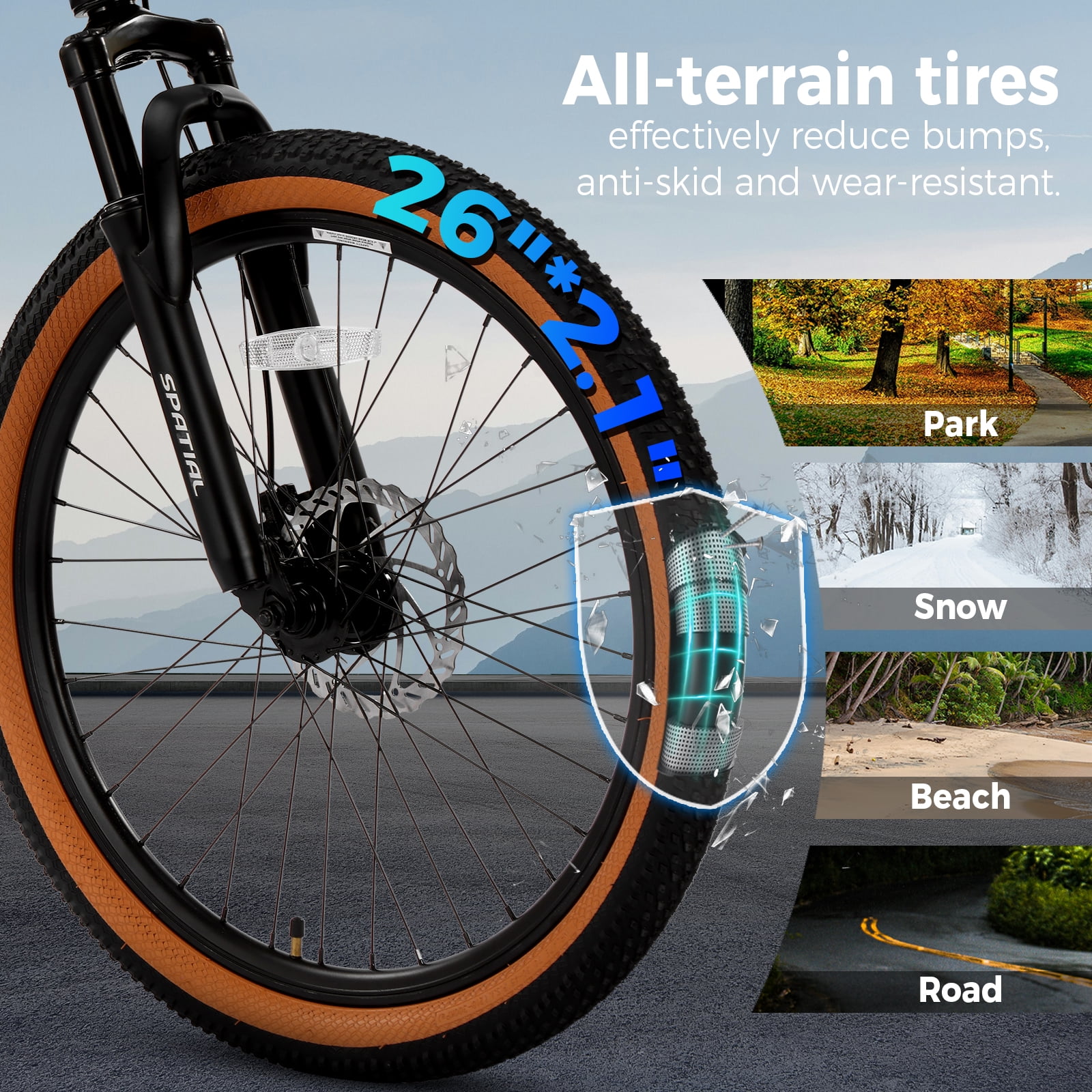 SPATIAL 24/26/27.5/29 inch Mountain Bike,8/21 Speed