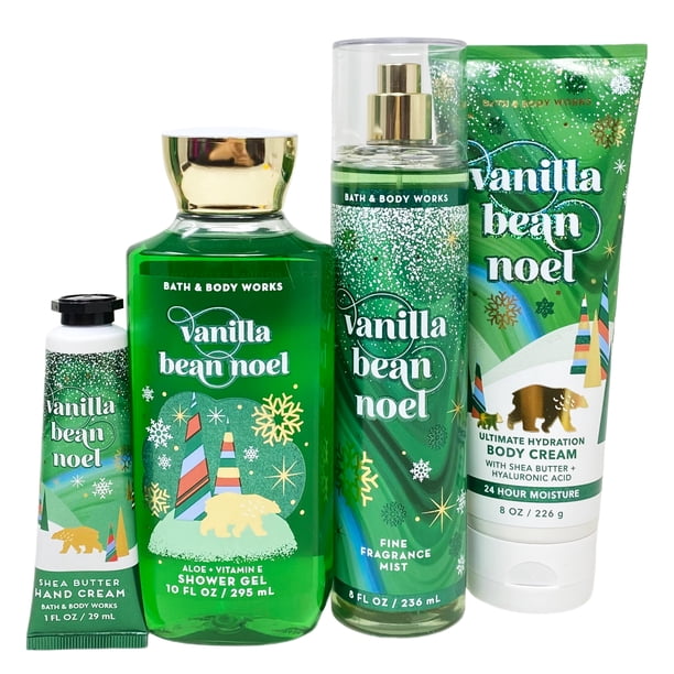 Bath & Body Works VANILLA BEAN NOEL Gift Bag Set - Fine Fragrance