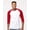 Blanc/ Rouge, variante sur Tultex T-Shirt Raglan Unisexe en Jersey Fin