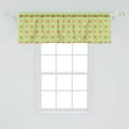 thumbnail image 2 of Ambesonne Autumn Valance Pack of 2, Fall Leaves Seasonal Veggies, 54"X18", Pale Green and Orange, 2 of 3