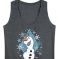 thumbnail image 3 of Frozen - Winter - Olaf Dancing In Snow - Women's Racerback Tank Top, 3 of 5