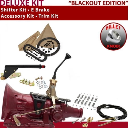 American Shifter FMX Shifter Kit Black 8 in. E Brake Cable Clamp Trim Kit for ED3C7