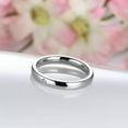 thumbnail image 3 of 3mm White CZ Silver/Gold/Black Band Women's Stainless Steel Wedding Ring Sz 5-9, 3 of 7