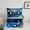 Black Blue, variant on Castle Fairy Boys Video Game Twin Comforter Sets,Blue Red Bedding Set,Gamer Bedding Set