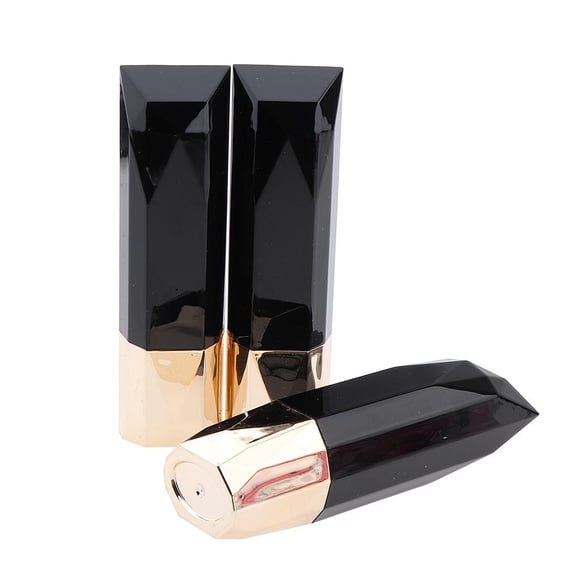 3PCS Maquillaje Plástico Cosmético Lápices Labiales DIY Bálsamo Labial Tubos de Envases Vacíos Brillo de Recargable Botellas Giratorias con Tap