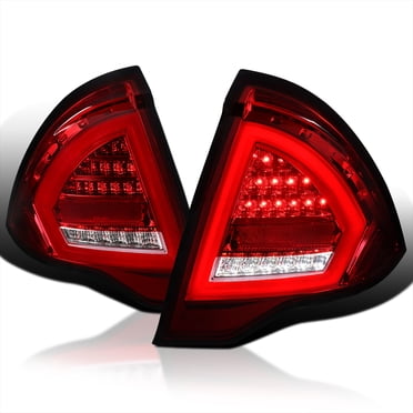 CROSSDESIGN Tail Light Assembly – For 2006-2009 Ford Fusion, Chrome Housing, Clear Lens, Pair
