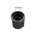 thumbnail image 3 of 10 Pcs 6mm Shaft Hole Knob for Speaker Effect Pedal Amplifier Potentiometer Knob Black Grey, 3 of 3
