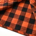 thumbnail image 5 of Hpapadks Girls Tops Toddler Kids Long Sleeve Plaid Button Down Pockets Shirt Tops Coat Bow Tie Boys Shirts Orange 4 Years-5 Years, 5 of 5