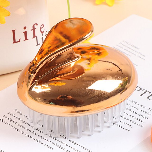 Cabeza de silicona Masajeador corporal Champú Cepillo de masaje para el cuero cabelludo Peine para lavar el cabello Cepillo de ducha corporal Baño Spa Cepillo de masaje adelgazante Gao Jinjia LED