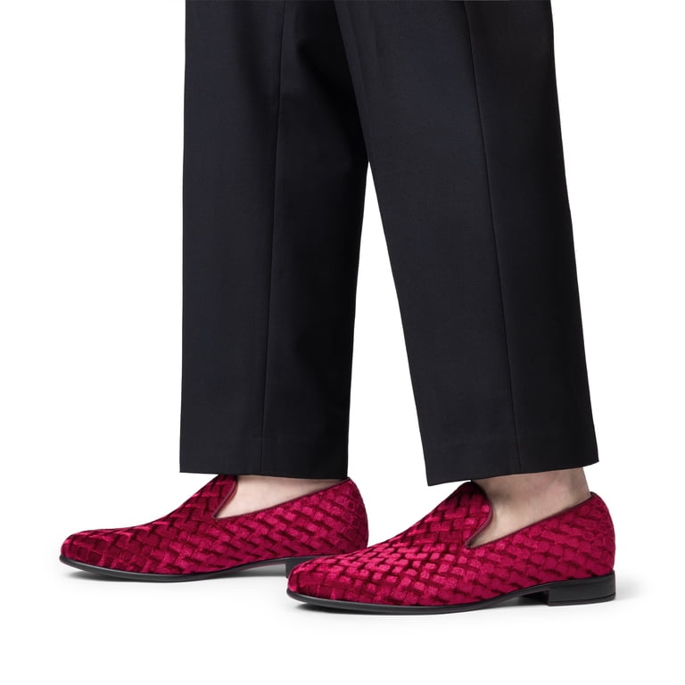 BRUNO MARC Men s Dress Velvet Tuxedo Loafers BRUNO MARC Men s Dress Velvet Tuxedo Loafers