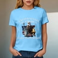 thumbnail image 4 of CAICJ98 250 Anniversary USA Shirt Women's Retro Statue of Liberty 250Th T-Shirt Casual Flag Patriotic Shirts for Women (Sky Blue,S), 4 of 8