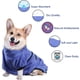thumbnail image 3 of Bata de baño de microfibra para perros, lavable, pijama de secado rápido, toalla absorbente, abrigo para mascotas (S, azul), 3 of 5