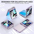 thumbnail image 5 of Galaxy Z Flip 5 Case with Hinge Protection Clear Samsung Flip 5 Case Protective Cover for Samsung Galaxy Z Flip 5 5G (2023) - Clear, 5 of 13