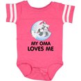 thumbnail image 3 of Inktastic Raccoon My Oma Loves Me Boys or Girls Baby Bodysuit, 3 of 5