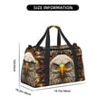 thumbnail image 3 of Easygdp Vintage Pattern Bald Eagle Bolsa de Gimnasio, Bolsa de Viaje Duffel, Bolsa de Fin de Semana con Compartimentos, Bolsa de Mano para Noche, 3 of 7