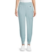 Angle View: ClimateRight by Cuddl Duds Women’s and Women's Plus Woven Twill Scrub Jogger with Silver Ion Anti-Bacterial Technology