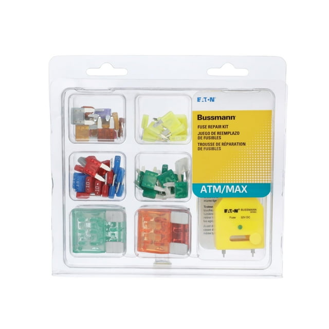 Juego de fusibles Bussmann Eaton ATM y MAX de 63 piezas