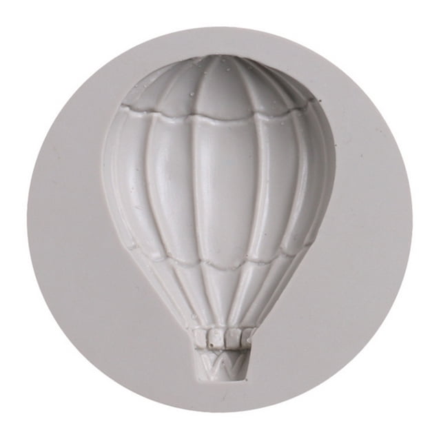 Molde decorativo de silicona para hornear pasteles, Fondant, patrón de globo aerostático (50-616)