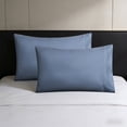 thumbnail image 3 of Oioii 2PCS 20x26in Summer Envelope Style Pillowcases, Soft Breathable Bedding, Simple Design, for Dorm, Bedroom and Home Daily Use,Blue, 3 of 6