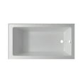 thumbnail image 4 of Fine Fixtures  Tile-In White Fiberglass/Acrylic Soaking Bathtub with Built-in Tile Flange Right Hand Drain 60x30, 4 of 13