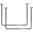 thumbnail image 1 of 34" x 26" Adjustable Garage Ceiling Storage Rack Kit, Heavy-Duty Hanging Overhead Shelves for Garage Organization, 250 lb Capacity, Pack of 2, Hammertone Finish, 1 of 6