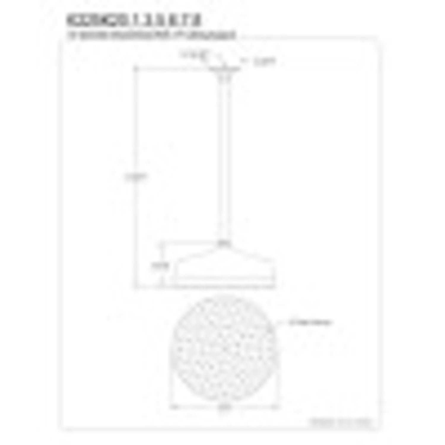 Kingston Brass Victorian 10" Shower Head & 17" Ceiling Support Combo
