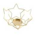 thumbnail image 1 of Iron Hollow Talight Candeler Desktop Ornament Candle Stand Candlestick Holder para estante Fiesta de vacaciones Regalo de inauguración 5 pentagrama, 1 of 8