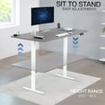 thumbnail image 4 of VIVO Electric Dual Motor 71” x 36” Standing Desk, Dark Gray Top, White Frame, 4 of 8