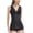 Black, variant on Honeeladyy Women's V-neck One-piece Shapewear, Wide Straps Waist and Hip Lifting One-piece Shapewear #L-Black-XXXL