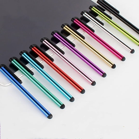 Vruelia 10 Pack Universal Capacitive Stylus Pen Portable Multicolor Touchscreen Stylus Pens 7.0 Capacitive Touch Screen Stylus Pen for Smart Phone Tablet PC