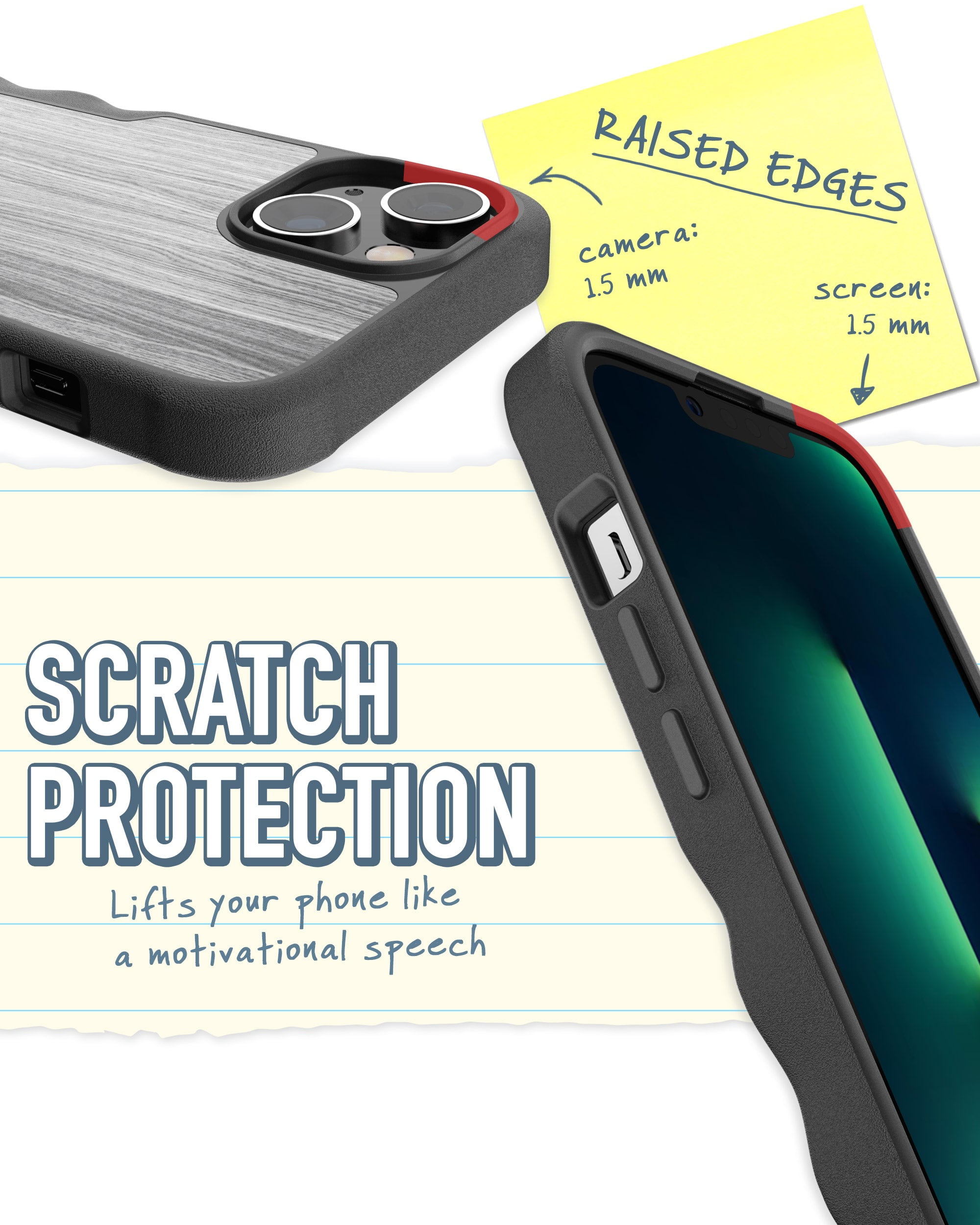 Smartish iPhone 14 Protective Case - Gripzilla Compatible with MagSafe [Rugged + Tough] Armored Slim Cover with Drop Protection - Graspin' Aspen