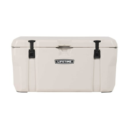 Lifetime 115 qt Bear-Resistant Camping Cooler, Premium High Performance, Ice Retention, Hard Cooler, 150 Can Capacity, Khaki (91000)