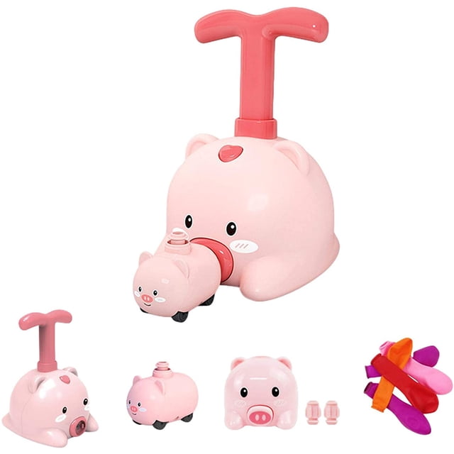 Balloon Powered Launch Car - Balloon Air Powered Vehicle Kit - Balloon Aerodynamic Inertial Car Racer Toy Set - Inflatable Balloon Pump Car Toys for Kids Boys Girls Birthday