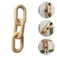 thumbnail image 3 of Rustic Wooden Chain Link Decor, Farmhouse Style Wood Chain Ornament for Home Decoration, 3 of 5