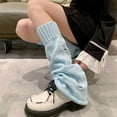 thumbnail image 5 of Leg Warmers Y2K Kawaii Ripped Leg Warmers for Girl Women Cute Knitted Socks Y2K Harajuku Goth Accessories, 5 of 5