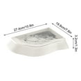 thumbnail image 2 of 10.8x7.8x1.3in Non-Slip Reptile Water Bowl - ABS Turtle Pond with Climbing Zones, Multi-Purpose Bathing Pool for Turtles/Snakes/Lizards(White/A), 2 of 9