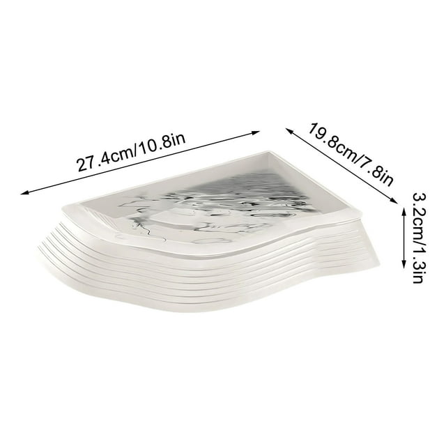SDNall Stable Non-Slip Reptile Water Bowl and Dispenser, Removable Base for Easy Cleaning, Multi-Purpose Drinking and Bathing Basin for Turtles, Lizards and Snakes