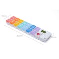 thumbnail image 2 of 1 Plastic Pill Box, Portable Pill Box, Split Pill Box, Pill Box, 6 Day 14 Pill Box, Split Pill Box (Color : Rainbow), 2 of 5