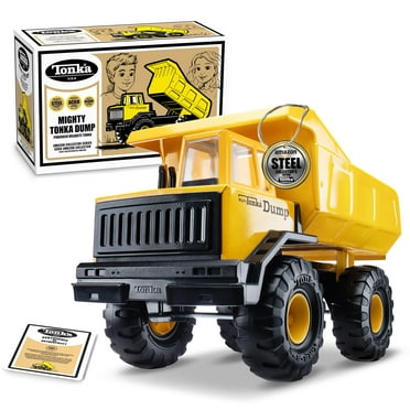 Tonka Retro Mighty Dump Truck - Collector's Edition - Made with 2X More Steel, Kids Construction Toy, Metal Truck, Toy Truck for Boys and Girls, Kids, Toddlers, Ages 3  C80