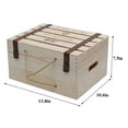 thumbnail image 2 of Wine Box Hollow Suitcase Design 6 Bottles Wooden Wine Bottle Box Wine Gift Box, 2 of 10