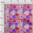 thumbnail image 2 of oneOone Georgette Viscose Pink Fabric Asian Floral Craft Projects Decor Fabric Printed By The Yard 42 Inch Wide, 2 of 4
