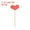 Red, variant on Uxcell Heart Cupcake Toppers Love Heart Cake Toppers Mini Cupcake Picks, Fit for Wedding Engagement Birthday Party Gold