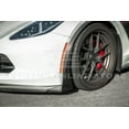 thumbnail image 6 of Replacement For 2014-2019 Corvette C7 ALl Models | Z06 Stage 3 Style Carbon Fiber Front Bumper Lip Splitter With Side Extensions Winglet Pair, 6 of 12