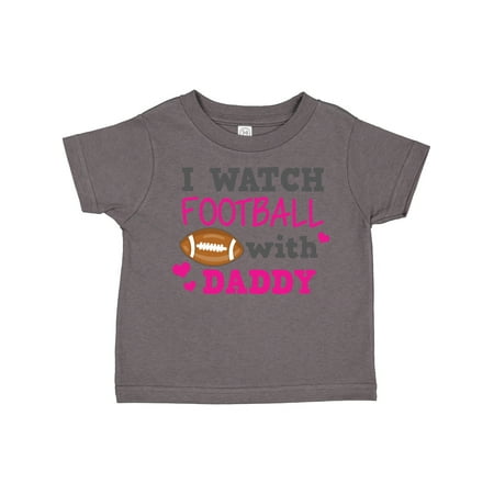 

Inktastic I Watch Football with My Daddy Gift Toddler Boy or Toddler Girl T-Shirt